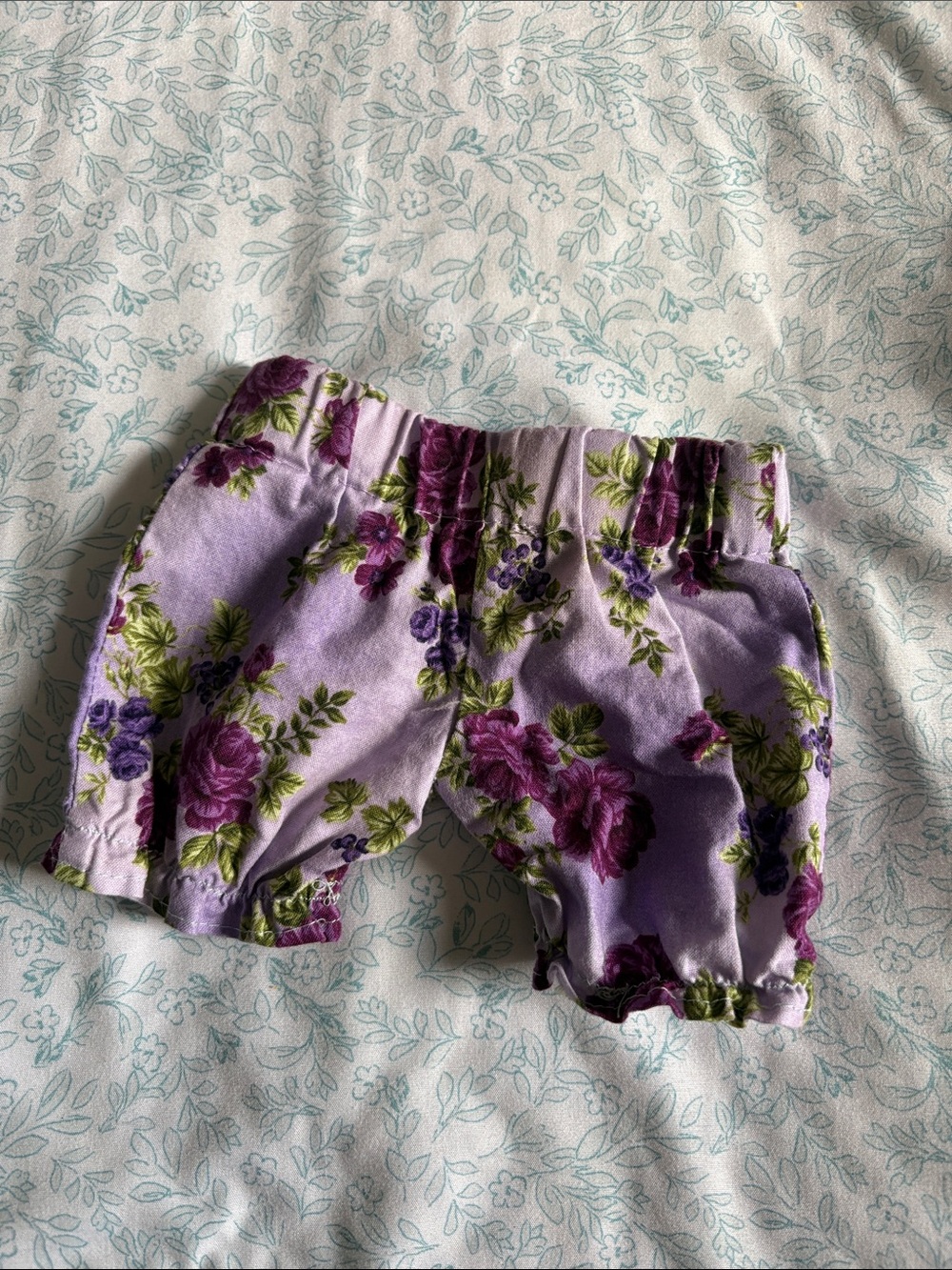 Lavender Floral Baby Bloomers - Picture 2 of 2